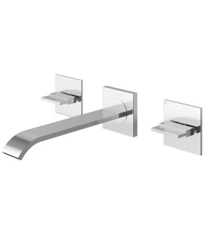 Смеситель для раковины (умывальника) KOHLMAN AXIS CHROME + BOX скрытого монтажа  (QW193N)