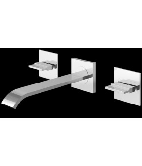 Смеситель для раковины (умывальника) KOHLMAN AXIS CHROME + BOX скрытого монтажа  (QW193N)