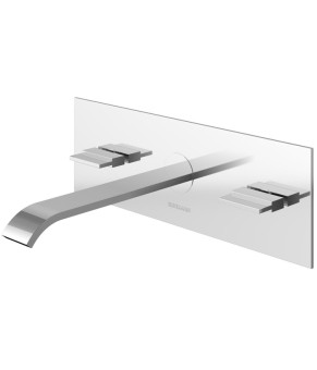 Смеситель для раковины (умывальника) KOHLMAN AXIS CHROME + BOX скрытого монтажа  (QW195N)