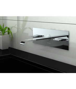 Смеситель для раковины (умывальника) KOHLMAN AXIS CHROME + BOX скрытого монтажа  (QW195N)