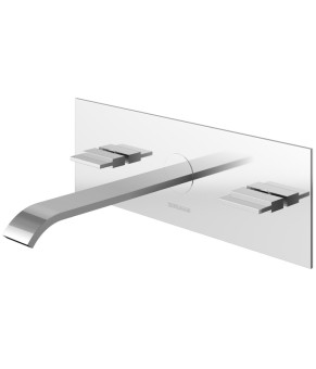Смеситель для раковины (умывальника) KOHLMAN AXIS CHROME + BOX скрытого монтажа  (QW198N)