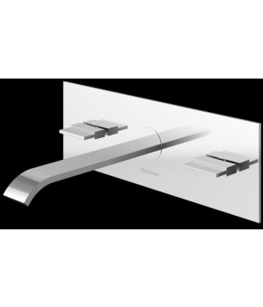 Смеситель для раковины (умывальника) KOHLMAN AXIS CHROME + BOX скрытого монтажа  (QW198N)