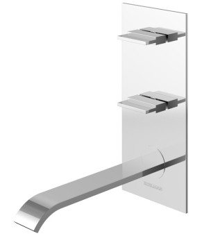 Смеситель для раковины (умывальника) KOHLMAN AXIS CHROME + BOX скрытого монтажа  (QW196N)