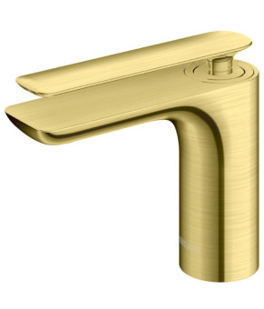 Смеситель для раковины (умывальника) KOHLMAN EXPERIENCE BRUSHED GOLD низкий * (QB100EGDB)