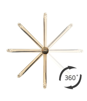 Смеситель для раковины (умывальника) REA LUGANO SLIM BRUSHED GOLD высокий * (REA-B4420)