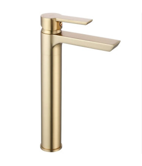 Смеситель для раковины (умывальника) REA  ARGUS BRUSHED GOLD высокий * (REA-B6412)