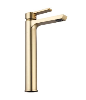 Смеситель для раковины (умывальника) REA  ARGUS BRUSHED GOLD высокий * (REA-B6412)