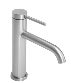 Смеситель для раковины (умывальника) REA CLIF NICKEL BRUSHED никель низкий (REA-B5324)