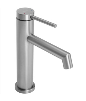 Смеситель для раковины (умывальника) REA FOSS NICKEL BRUSHED никель низкий (REA-B5315)