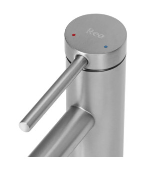 Смеситель для раковины (умывальника) REA FOSS NICKEL BRUSHED никель низкий (REA-B5315)