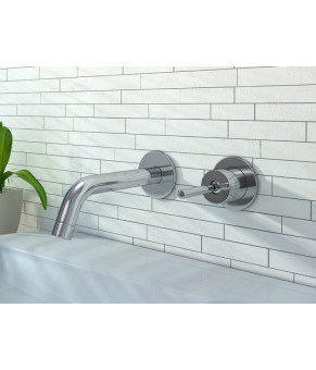 Смеситель для раковины (умывальника) KOHLMAN MAXIMA CHROME + BOX скрытого монтажа  (QW180M)