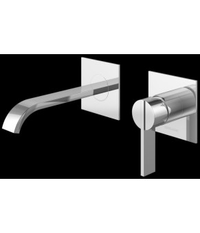 Смеситель для раковины (умывальника) KOHLMAN DEXAME CHROME + BOX скрытого монтажа  (QW180D)