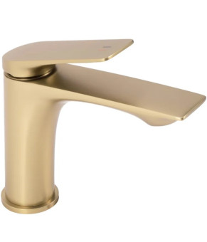 Смеситель для раковины (умывальника) REA AVALON BRUSHED GOLD низкий (REA-B2703)