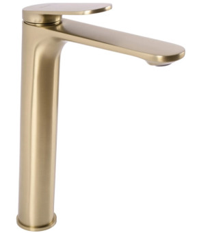 Смеситель для раковины (умывальника) REA MARCO BRUSHED GOLD высокий (REA-B4895)