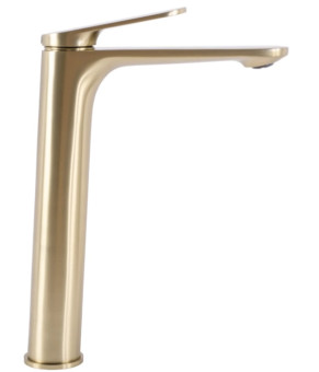 Смеситель для раковины (умывальника) REA MARCO BRUSHED GOLD высокий (REA-B4895)