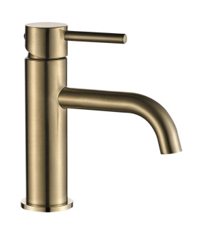 Смеситель для раковины VBI MILANO BRUSHED GOLD низкий (VBI-050100BG)