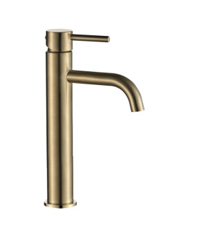 Смеситель для раковины VBI MILANO BRUSHED GOLD высокий (VBI-050101BG)