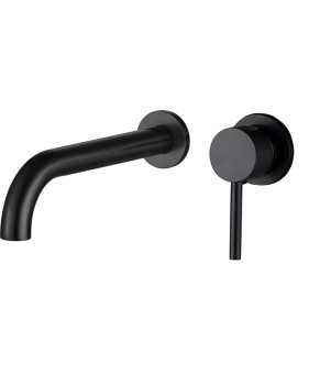 Смеситель для раковины VBI MILANO LONG BLACK скрытого монтажа (VBI-050103BL)