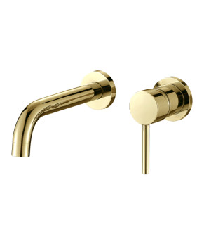 Смеситель для раковины VBI MILANO LONG GOLD скрытого монтажа (VBI-050103GL)
