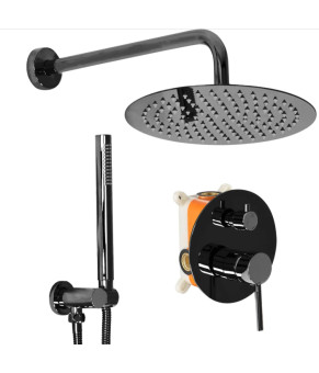 Душевая система REA LUNGO BLACK GLOSSY + BOX скрытого монтажа * (REA-P4420)