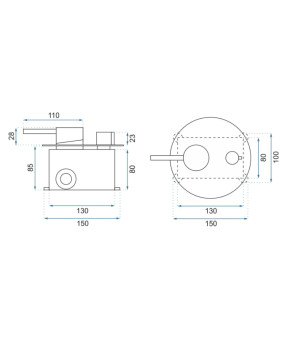 Душевая система REA LUNGO BLACK GLOSSY + BOX скрытого монтажа * (REA-P4420)