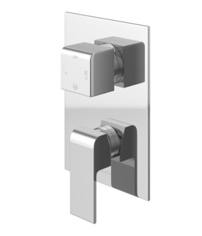 Душевая система KOHLMAN SAXO 30 CHROME + BOX скрытого монтажа (QW211SQ30)