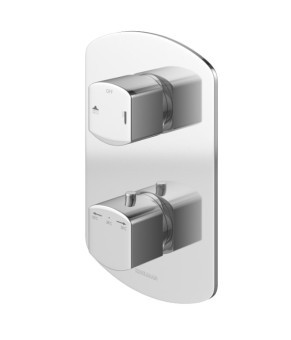 Душевая система KOHLMAN FOXAL 30 CHROME с термостатом + BOX скрытого монтажа (QW432FR30)