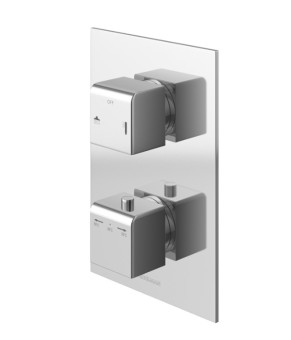 Душевая система KOHLMAN EXCELENT 35 CHROME с термостатом + BOX скрытого монтажа (QW432HQ35)