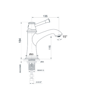Смеситель Imprese Podzimu Ledove ZMK01170101