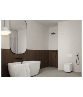 Душевая система KOHLMAN AXEL 30 BLACK + BOX скрытого монтажа (KPL-QW260AB30)