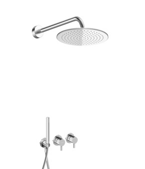 Душевая система KOHLMAN AXEL 25 CHROME + BOX скрытого монтажа (KPL-QW260A25)