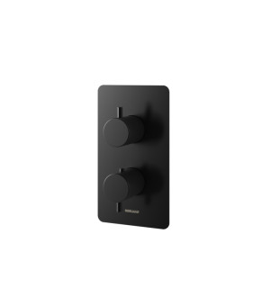 Душевая система KOHLMAN AXEL 30 BLACK с термостатом + BOX скрытого монтажа (KPL-QW432AB30)