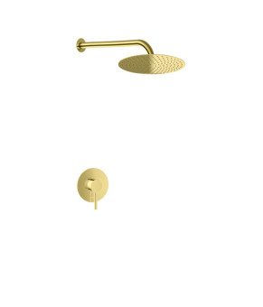 Душевая система KOHLMAN AXEL 25 GOLD + BOX скрытого монтажа (KPL-QW220AGD25)