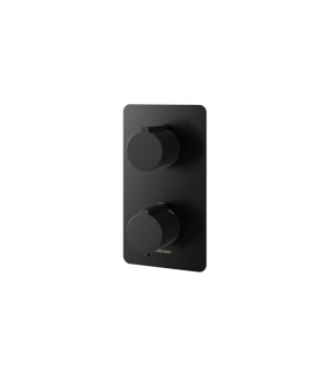 Душевая система KOHLMAN EXPERIENCE 30 BLACK с термостатом + BOX скрытого монтажа (KPL-QW433EBQ30)