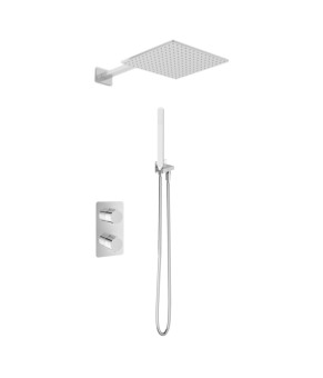 Душевая система KOHLMAN EXPERIENCE 25 CHROME с термостатом + BOX скрытого монтажа (KPL-QW432EQ25)