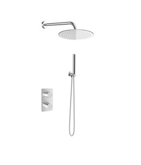 Душевая система KOHLMAN EXPERIENCE 20 CHROME с термостатом + BOX скрытого монтажа (KPL-QW432ER20)