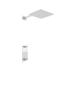 Душевая система KOHLMAN NEXEN 20 CHROME + BOX скрытого монтажа (KPL- QW227UQ20)