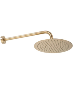 Душевая система REA LUNGO BRUSHED GOLD c термостатом + BOX скрытого монтажа (REA-P8551)