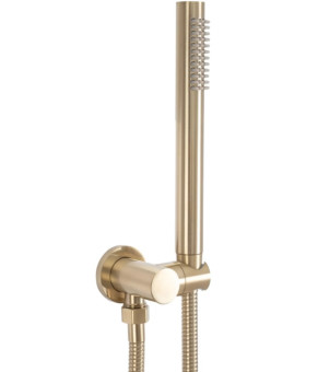 Душевая система REA LUNGO BRUSHED GOLD c термостатом + BOX скрытого монтажа (REA-P8551)