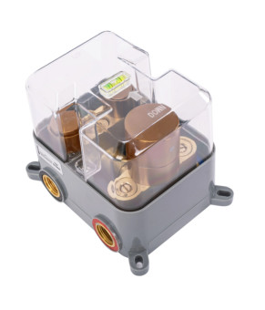 Душевая система REA LUNGO BRUSHED COPPER c термостатом + BOX скрытого монтажа (REA-P8808)