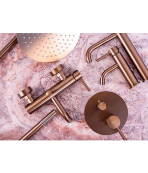 Душевая система REA LUNGO BRUSHED COPPER + BOX скрытого монтажа (REA-P8809)