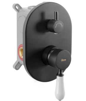 Душевая система REA SERRA BLACK + BOX скрытого монтажа (REA-B1143)