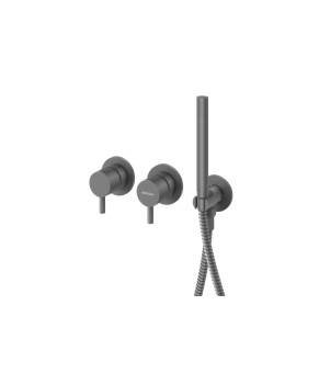 Душевая система KOHLMAN AXEL 30 GRAPHITE + BOX скрытого монтажа (KPL-QW260AG30)