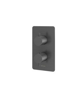 Душевая система KOHLMAN AXEL 30 GRAPHITE с термостатом + BOX скрытого монтажа (KPL-QW432AG30)