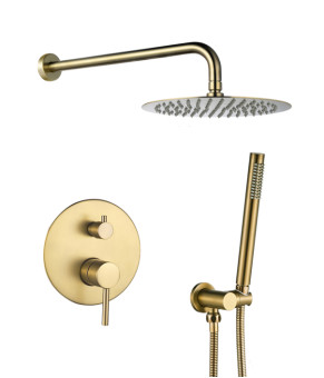 Душевая система VBI MILANO BRUSHED GOLD скрытого монтажа  (VBI-050109BG)