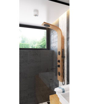 Душевая панель CORSAN BALI BAMBOO BLACK (B231MBL)