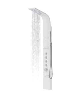 Душевая панель CORSAN KASKADA WHITE LED (A014MWHLED)