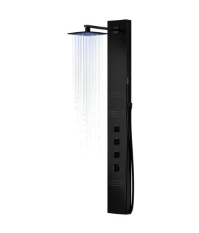Душевая панель CORSAN NEO BLACK LED (S060MBLLED)