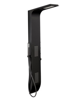 Душевая панель CORSAN DUO BLACK с термостатом (A777TBL)