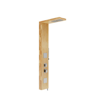 Душевая панель CORSAN BASTI BAMBOO CHROME с термостатом  (B002TCH)